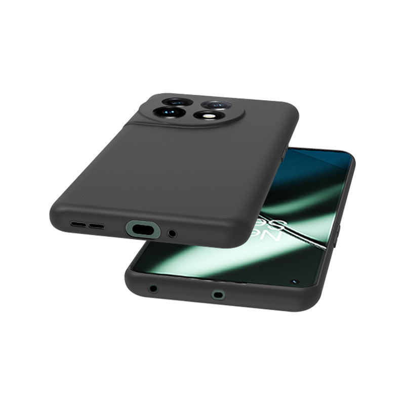 For OnePlus 11 5G Matte Black TPU Phone Case Shockproof Anti-Scratch Back Cover For OnePlus 11 5G Matte Black TPU Phone Case Shockproof Anti-Scratch Back Cover